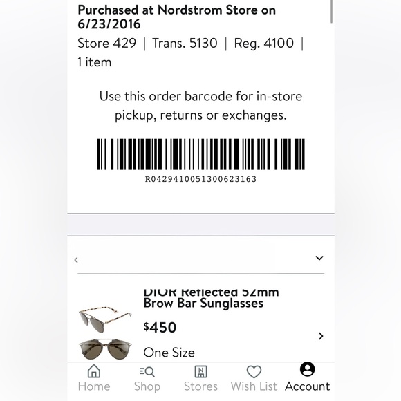 Dior pallidium silver graphite grey Reflected Aviator Sunglasses w/ case - Picture 8 of 8